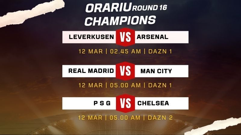Round 16 | Orariu Champions League 2025/26
